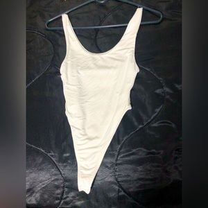 JLUXLABEL size small WHITE ONE PIECE- tank top :)